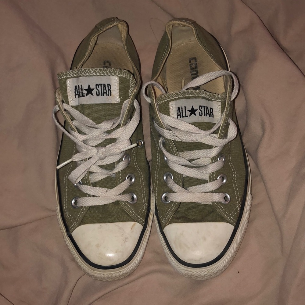 Lowtop Forest Green Converse size 7